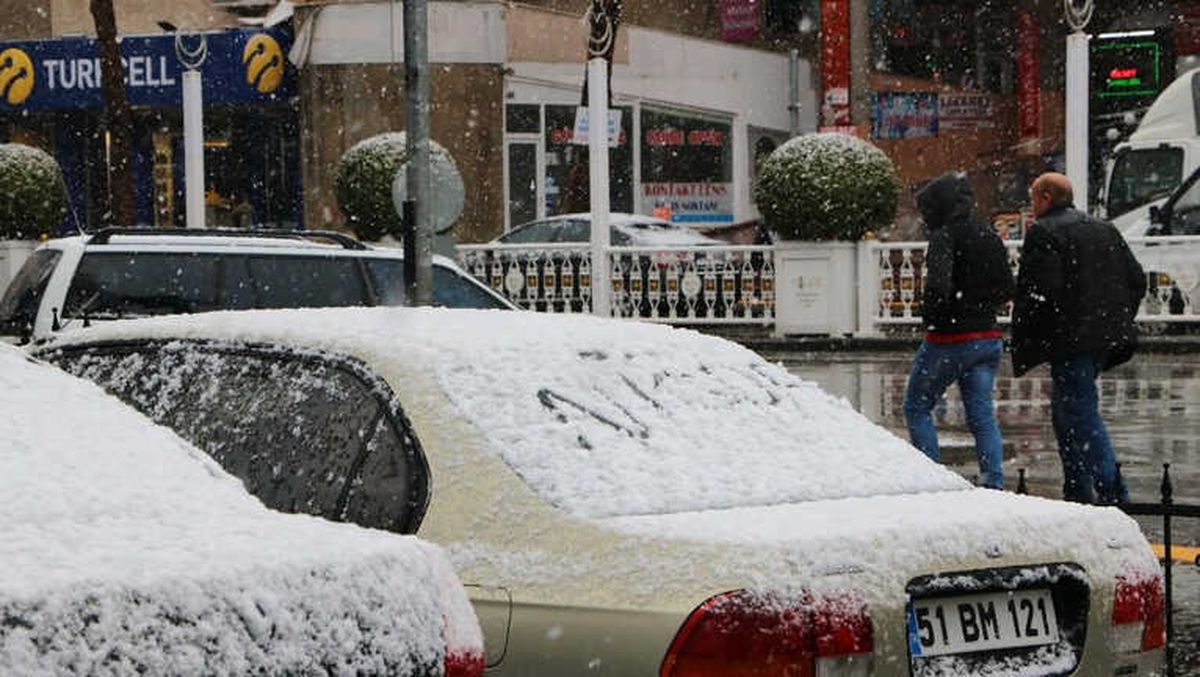 Niğde\'de Kar Yağışı Etkili Oldu