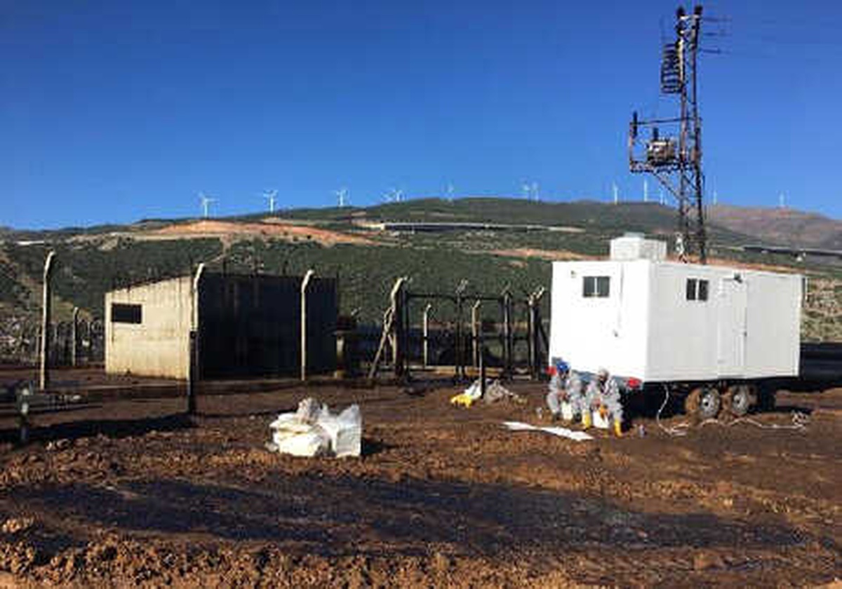 Gaziantep\'te, Yıldırım İsabet Eden Petrol Boru Hattı Onarılıyor