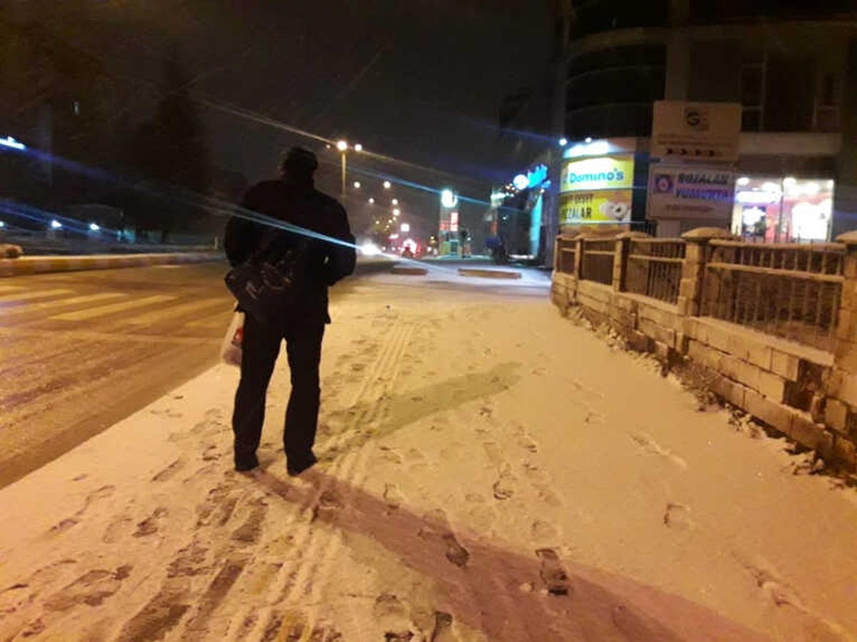 Bozüyük\'te Kar Yağışı Etkili Oldu