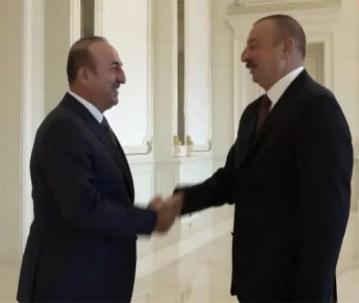 Çavuşoğlu, Aliyev ile Görüştü