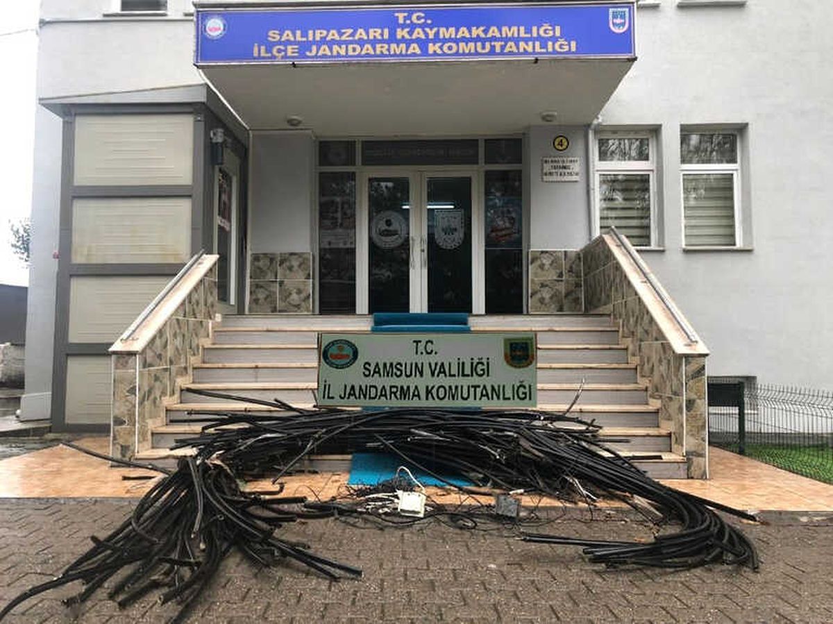 Jandarmadan Kablo Hırsızlığı Operasyonu