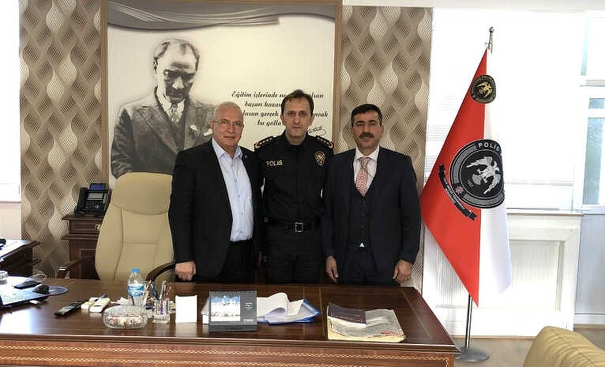 Polis Okulu Müdürü Ogün Şahin\'e Hayırlı Olsun Ziyareti