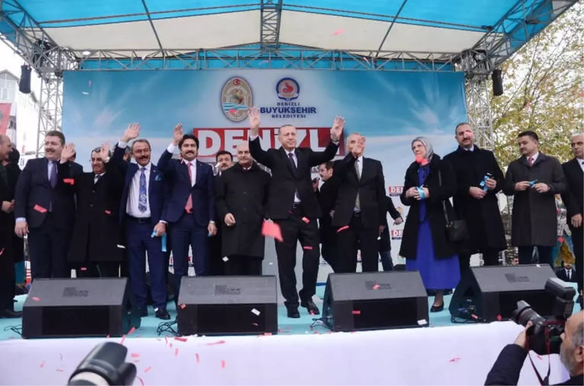 Cumhurbaşkanı Erdoğan Denizli\'de 275 Projeyi Hizmete Sundu