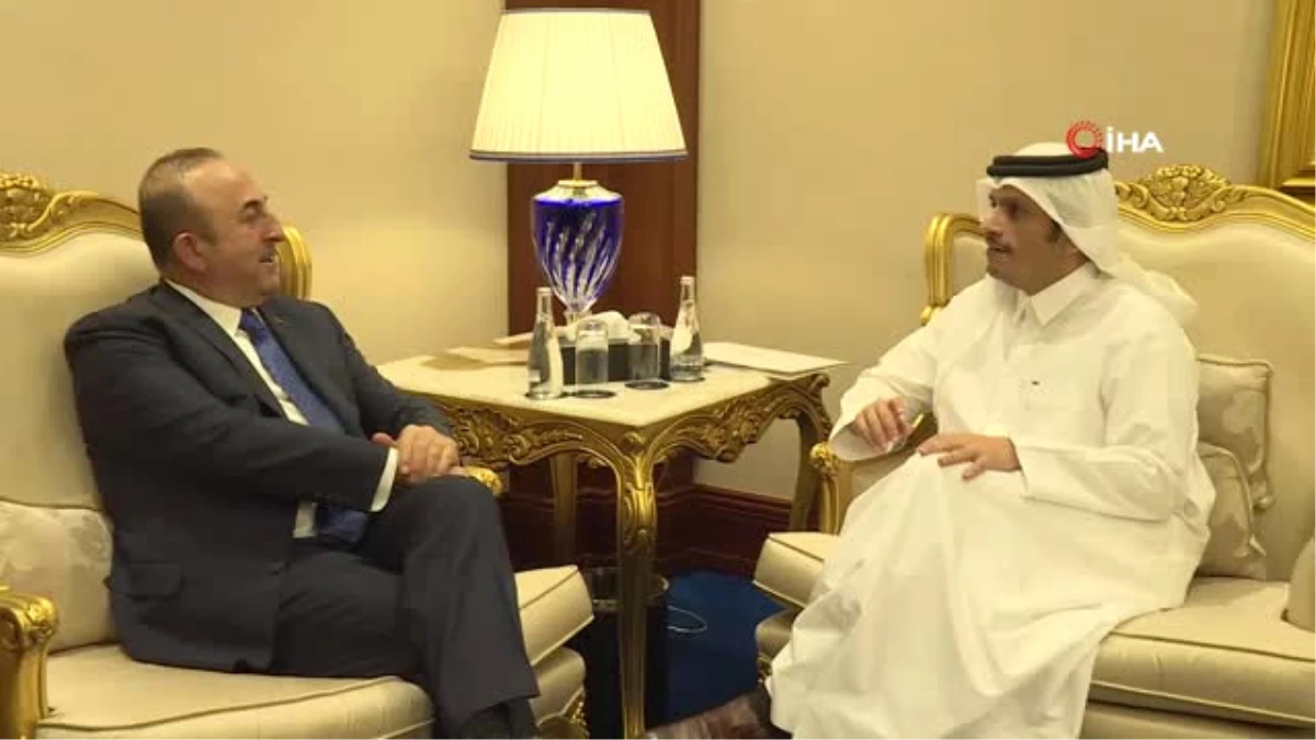 Dışişleri Bakanı Çavuşoğlu Katarlı Mevkidaşı Al Sani ile Görüştü