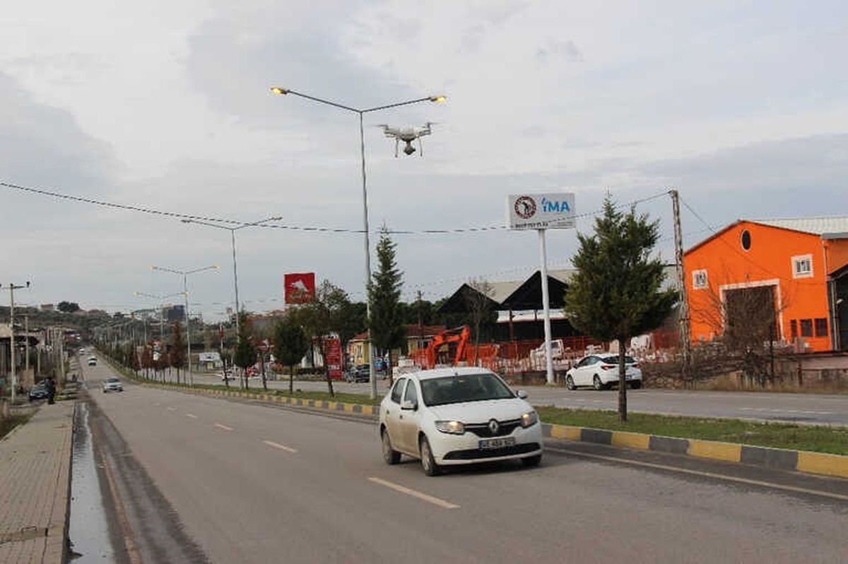 Soma\'da Drone Destekli Trafik Denetimi