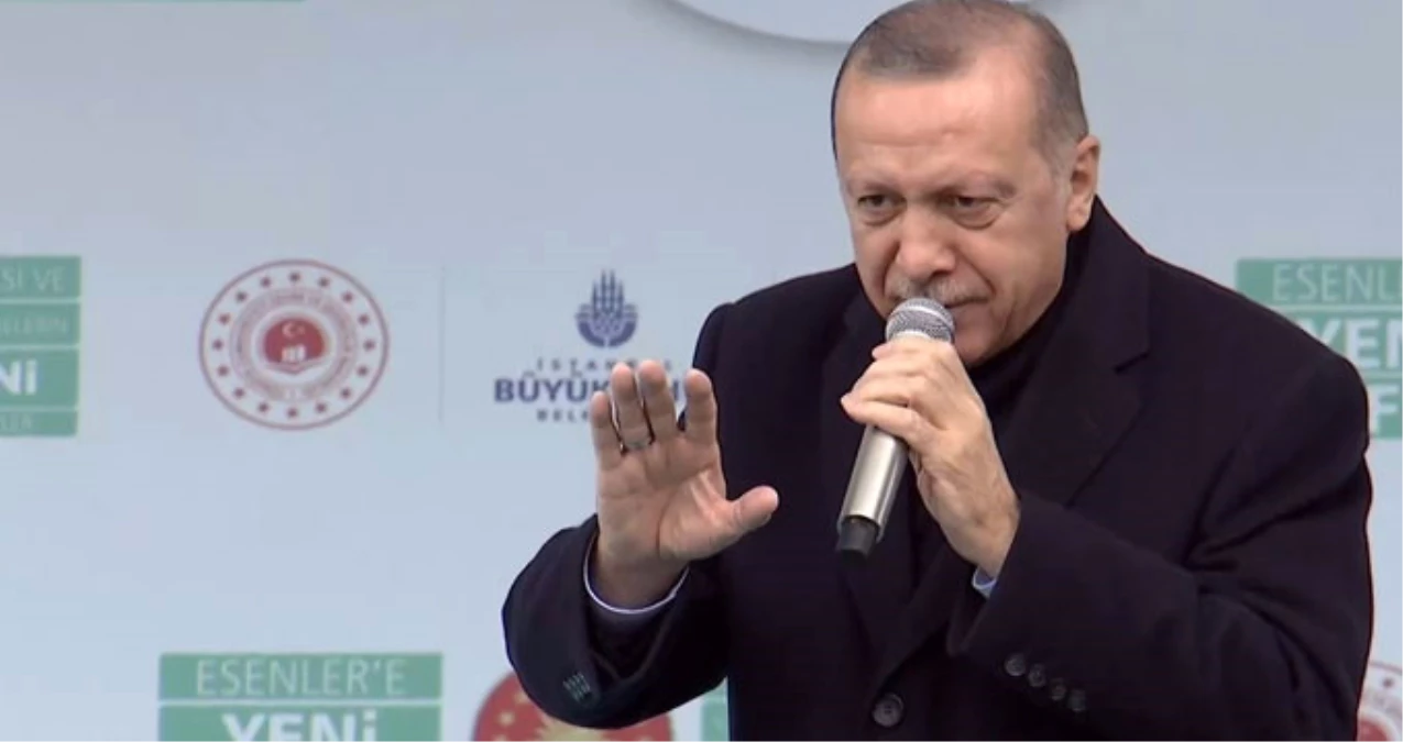 Esenler\'de Millet Bahçesi\'ni Hizmete Açan Erdoğan, Coşkulu Kalabalığı Görünce Mest Oldu