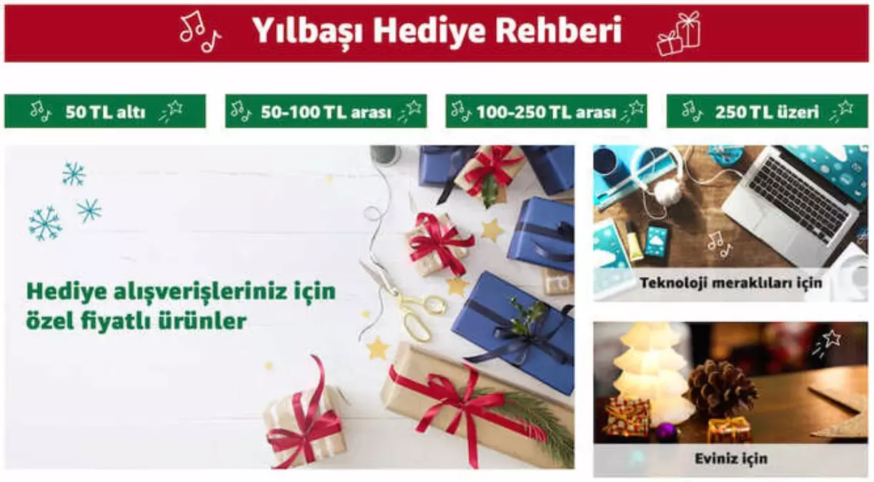 Yılbaşı Hediye Rehberi Amazon.com.tr\'de, Alışverişinizi Kolaylaştırın!