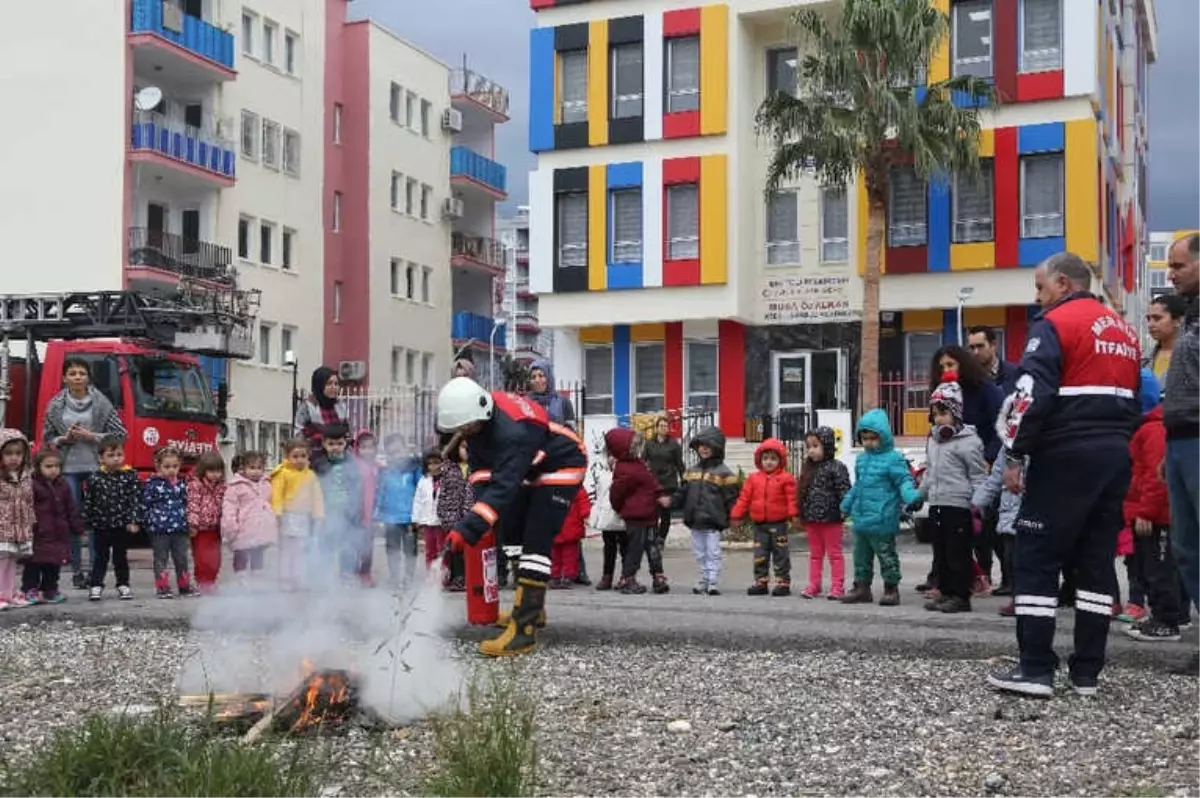 Kreşte Yangın Tatbikatı