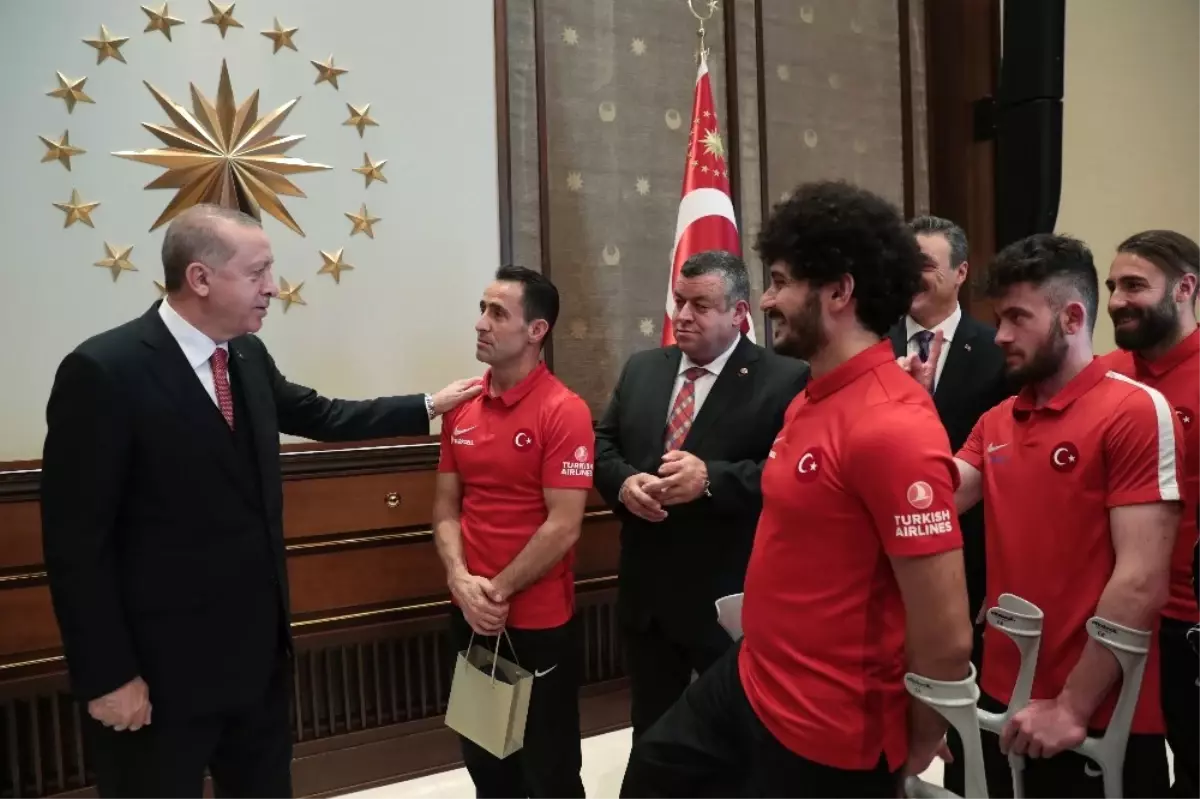 Cumhurbaşkanı Erdoğan, Milli Sporcuları Kabul Etti