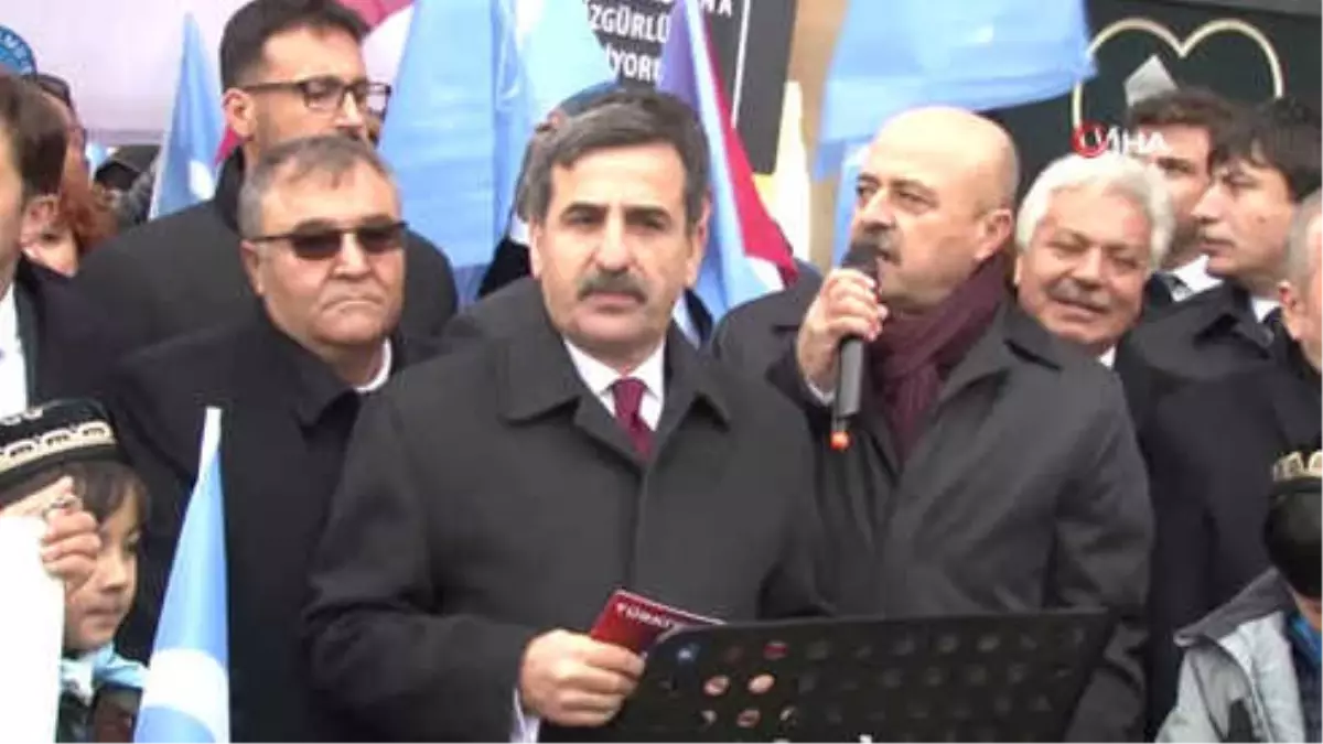 BM Önünde Çin Zulmü Protesto Edildi