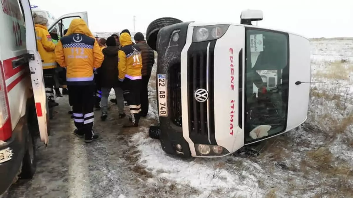 Edirne\'de Etkili Olan Kar, Kazaları da Beraberinde Getirdi