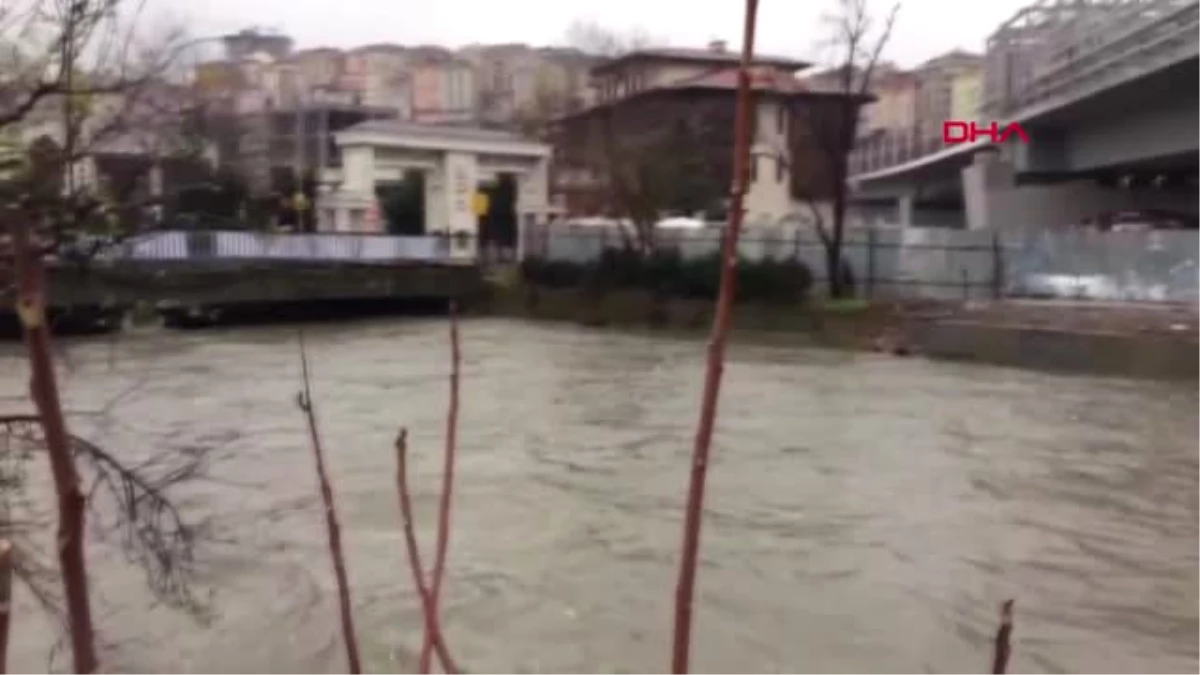 İstanbul- Cendere Deresi\'nde Su Seviyesi Yükseldi -1