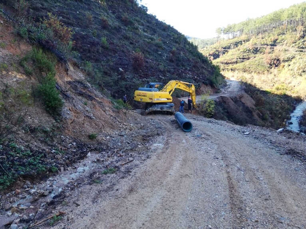 Alanya Mahmutseydi Yolu Yenileniyor