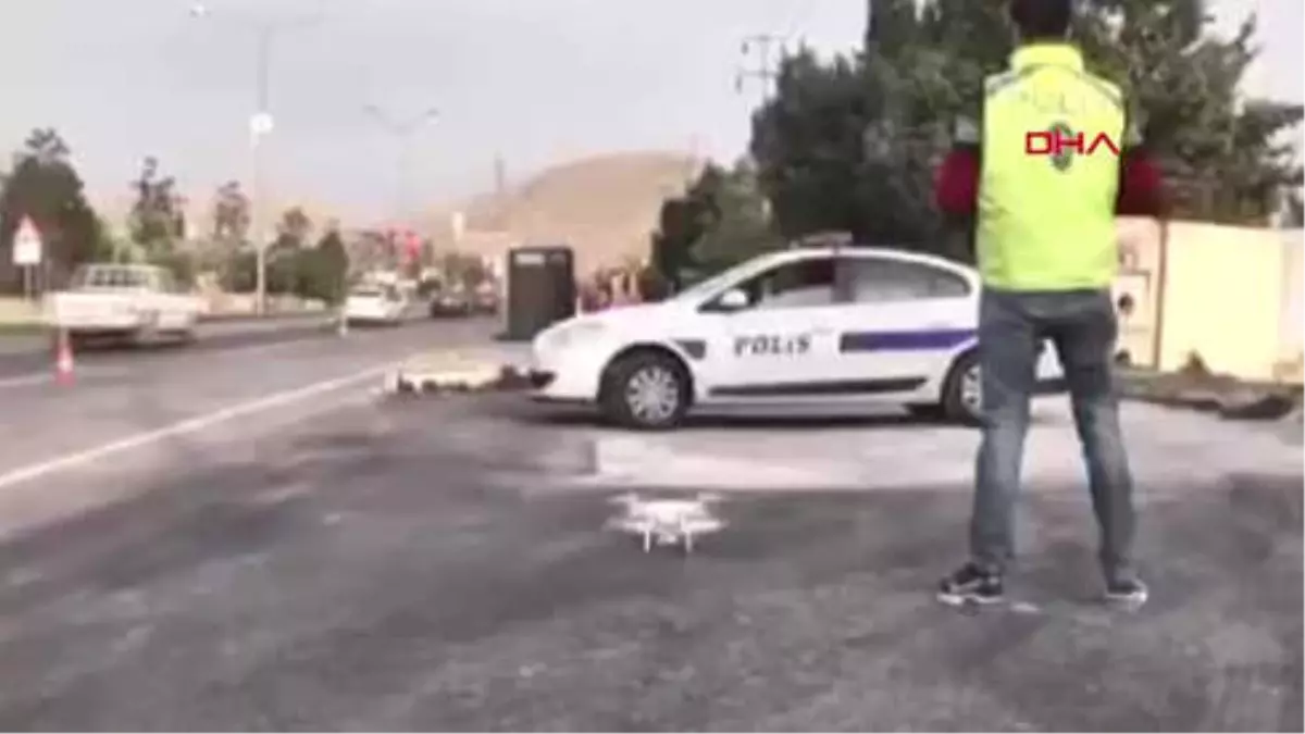 Mardin\'de Trafik Milli Drone ile Denetlendi