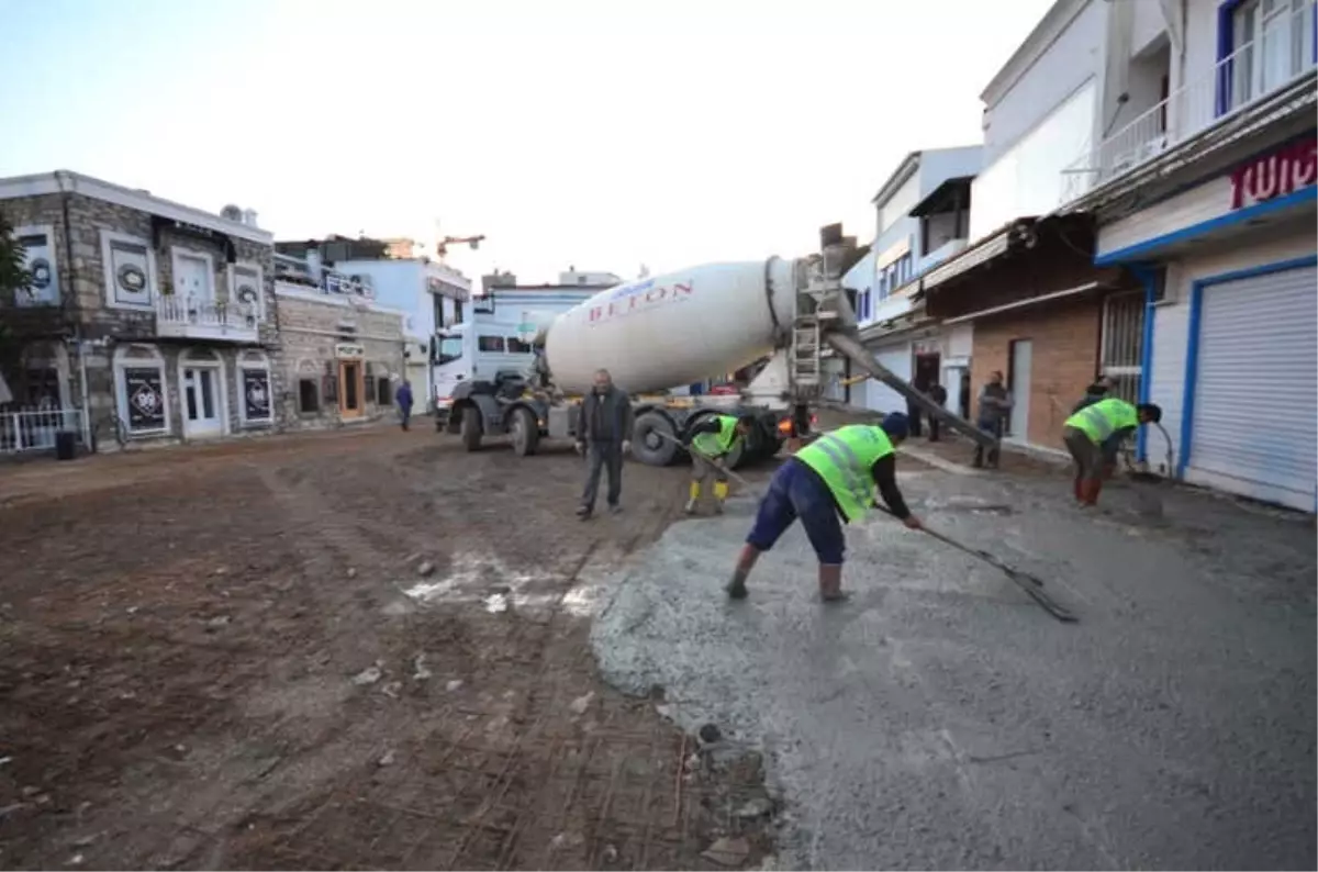 Bodrum Çarşısında Çalışmalar Sürüyor