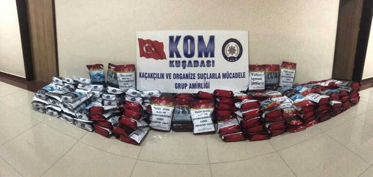 Kuşadası\'nda Sahte Bandrollü Tütün Operasyonu