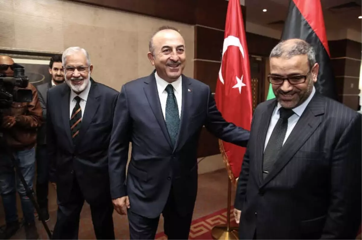 Bakan Çavuşoğlu Libya Yüksek Devlet Konseyi Başkanı El-Meşri ile Görüştü