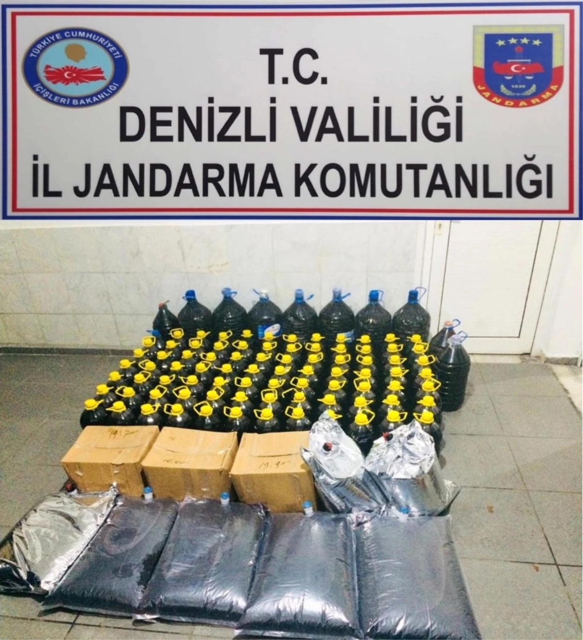 Jandarma Bin 120 Litre Kaçak Şarap Ele Geçirdi