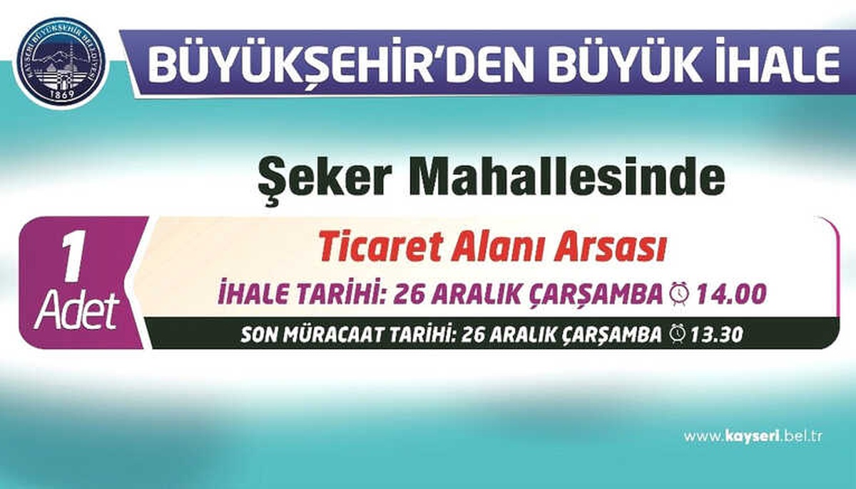 Büyükşehir\'den Yatırımcılar İçin Fırsat