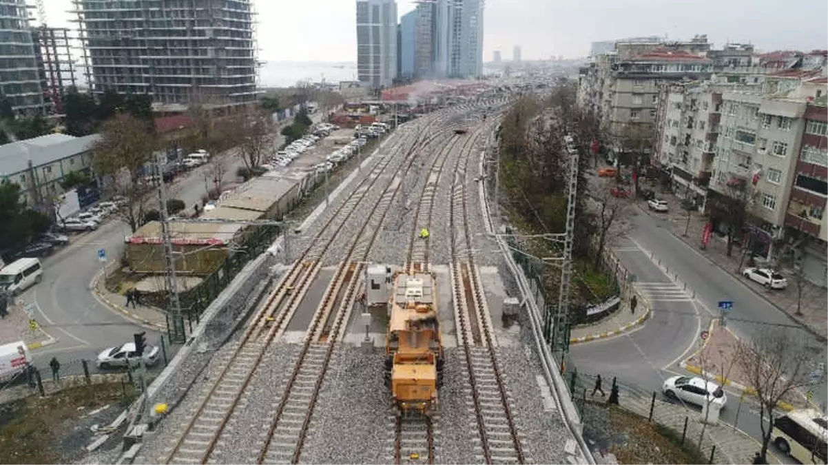 Gebze-Halkalı Tren Hattında Son Durum Havadan Görüntülendi