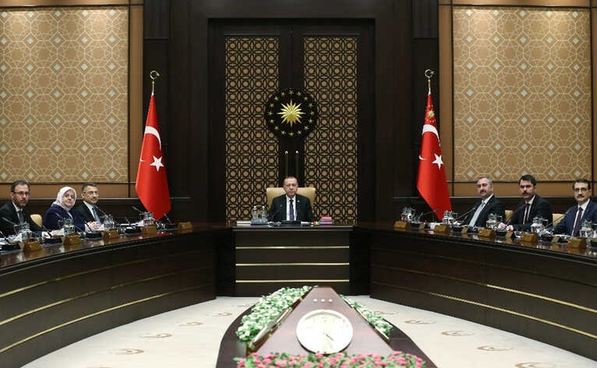 Kabine Toplantısı, Cumhurbaşkanı Recep Tayyip Erdoğan Başkanlığında Başladı.