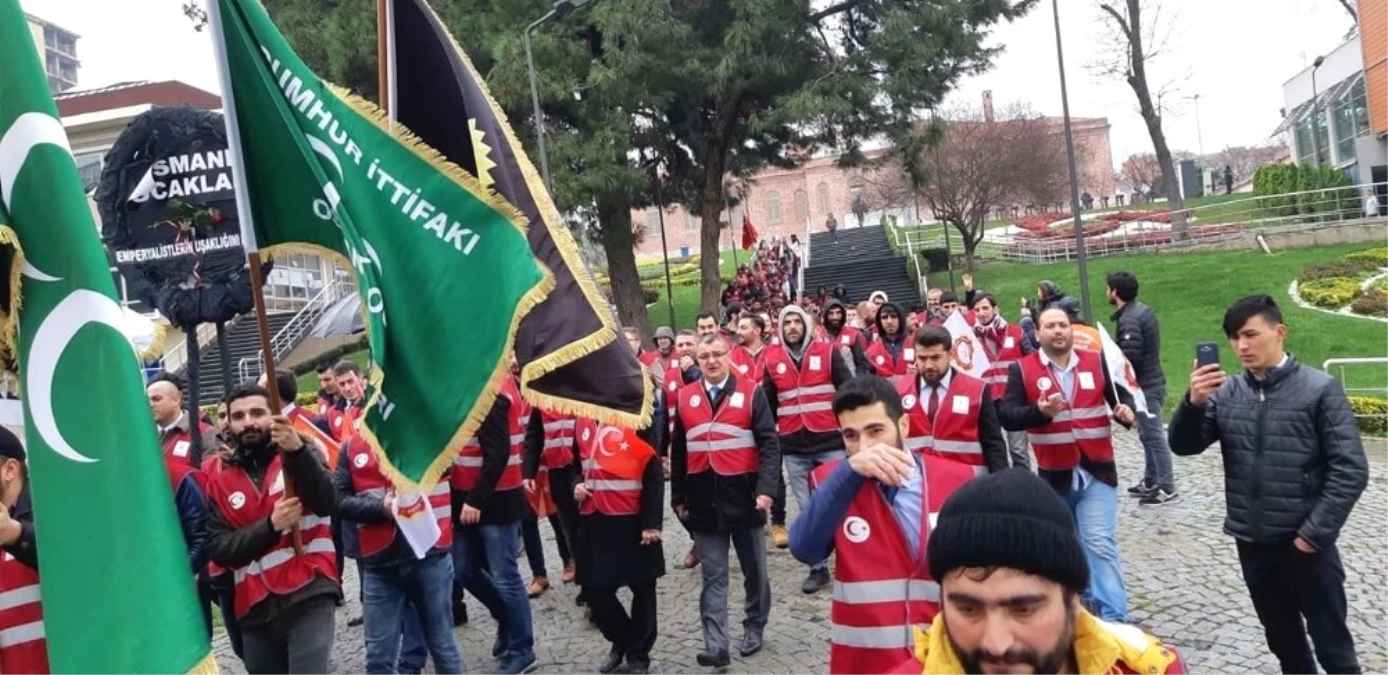 Osmanlı Ocakları Fox Tv Önüne Siyah Çelenk Bıraktı