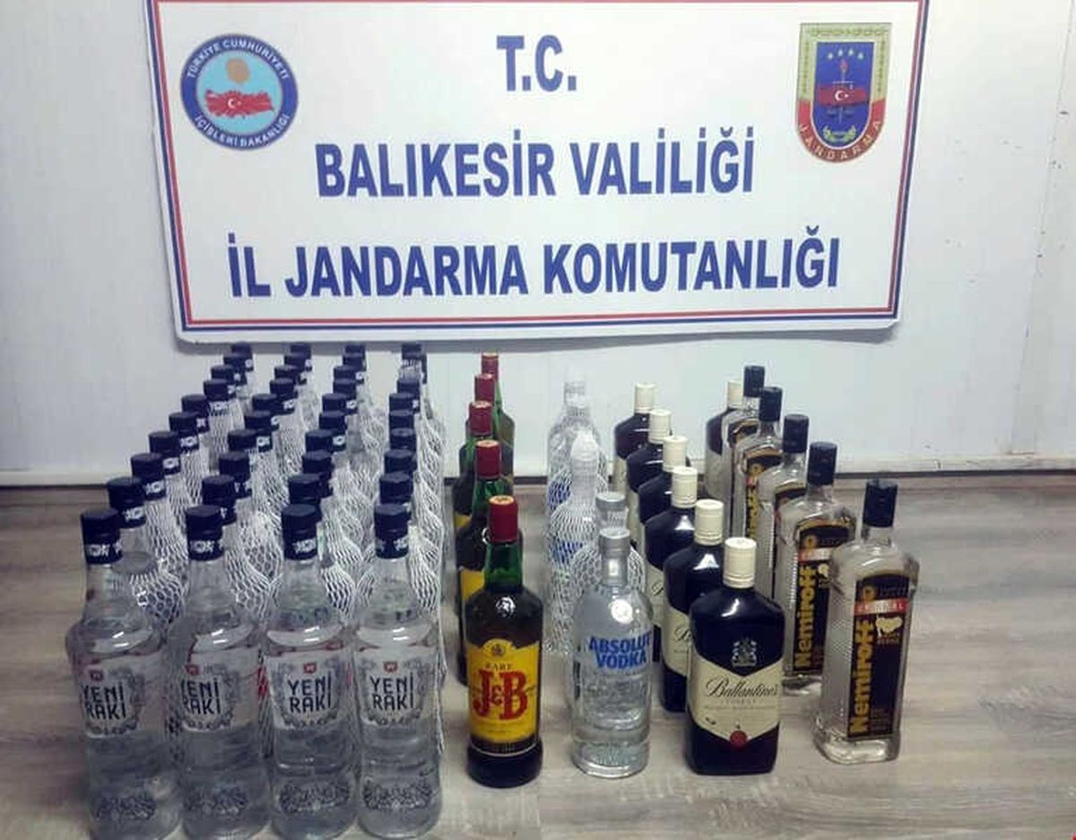 Jandarmadan Kaçak İçki Operasyonu