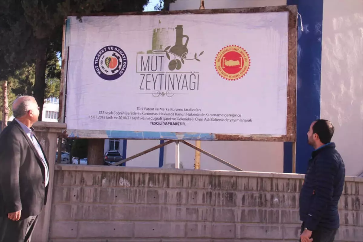 Mut Zeytinyağına Coğrafi İşaret Tescil Belgesi