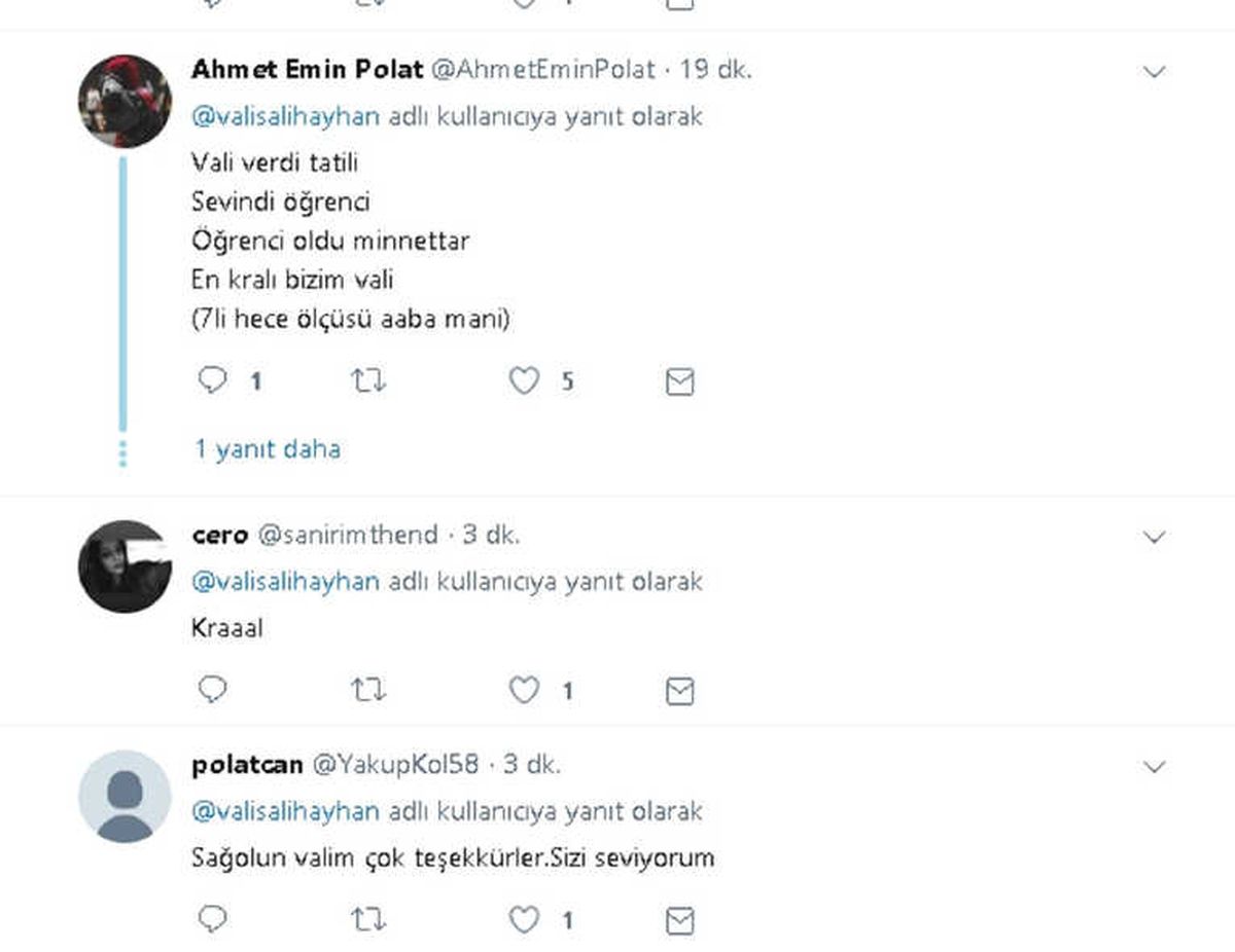 Sosyal Medyada Öğrencilerin Kar Sevinci