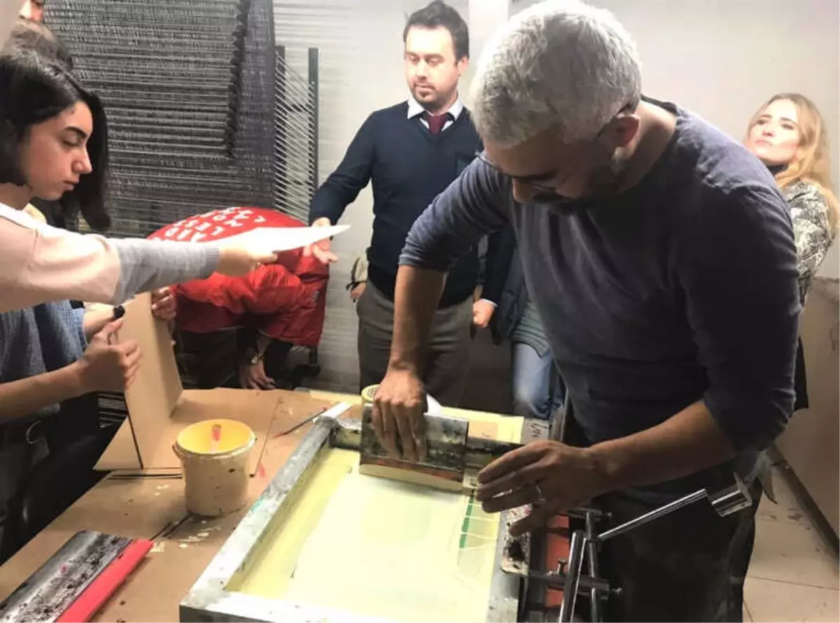 Trakya Üniversitesi\'nde Serigrafik Takvim Atölyesi