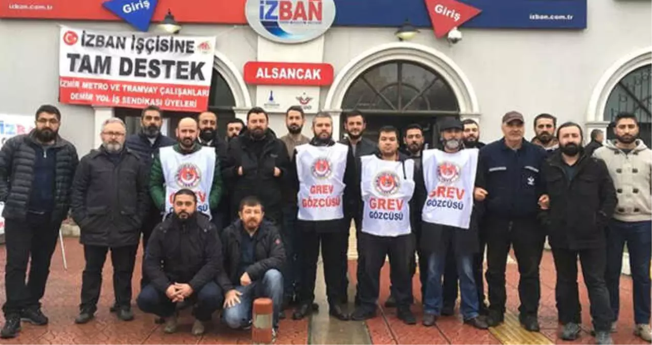 10 Aralık\'tan Beri Grevde Olan İZBAN İşçileri Yeni Teklifi Kabul Etmeyerek Greve Devam Etme Kararı Aldı