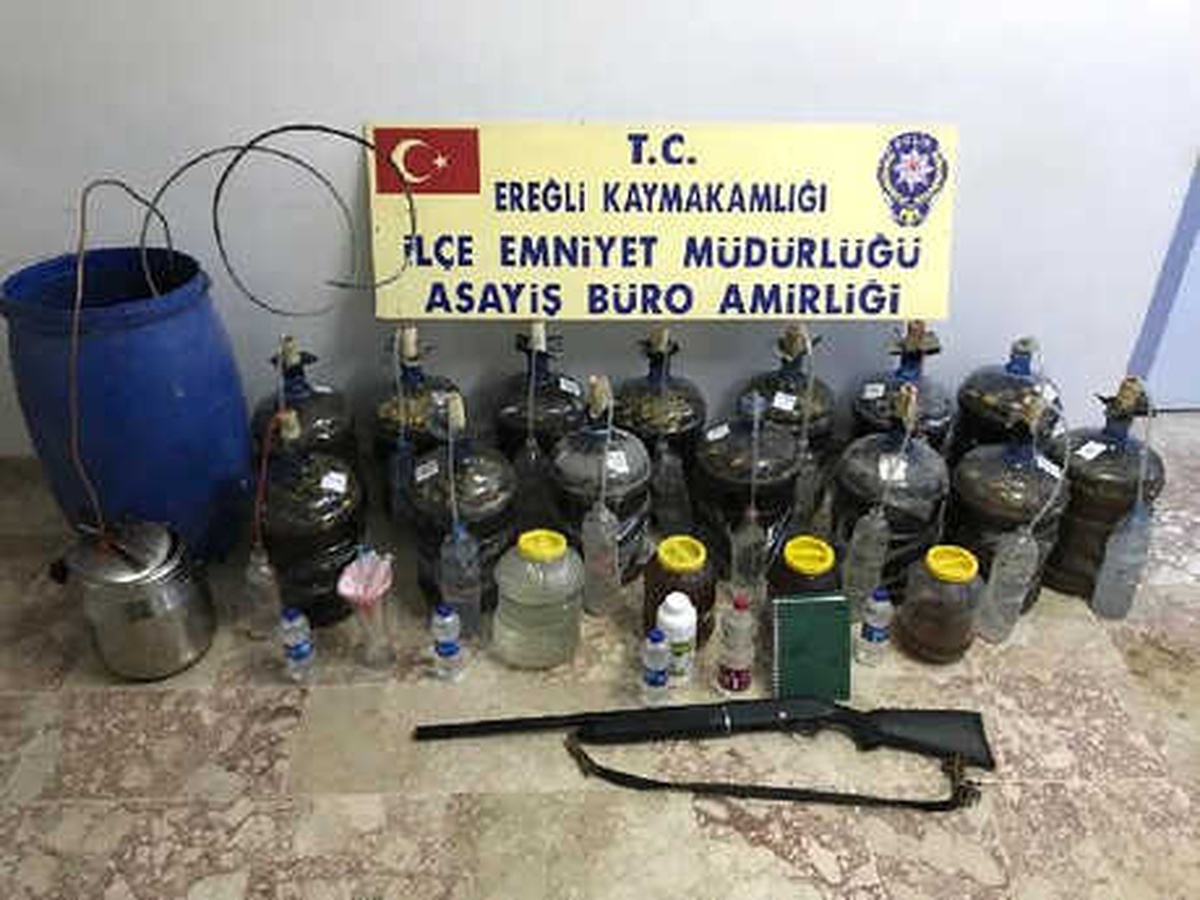 Ereğli\'de Kaçak İçki Operasyonu: 1 Gözaltı