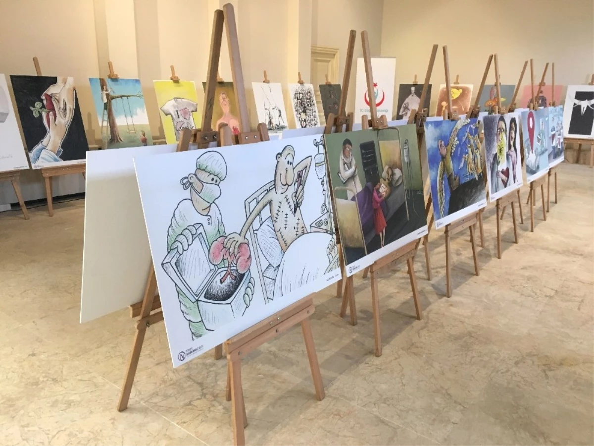 Organ Bağışı Karikatür Sergisi İstanbul Sağlık Müzesi\'nde Açıldı
