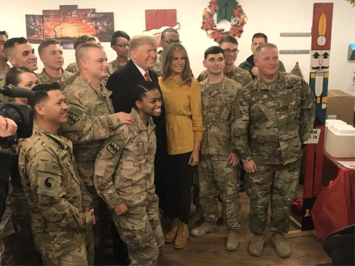 Trump\'tan Irak\'taki Amerikan Askerlerine Ziyaret