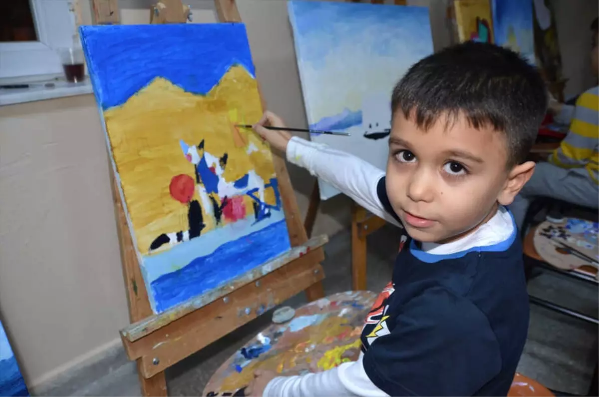 Akseki\'de Yağlı Boya Resim Kursu Açıldı