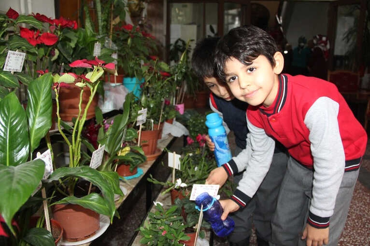 493 Öğrenci Okulda Çiçek Yetiştirdi