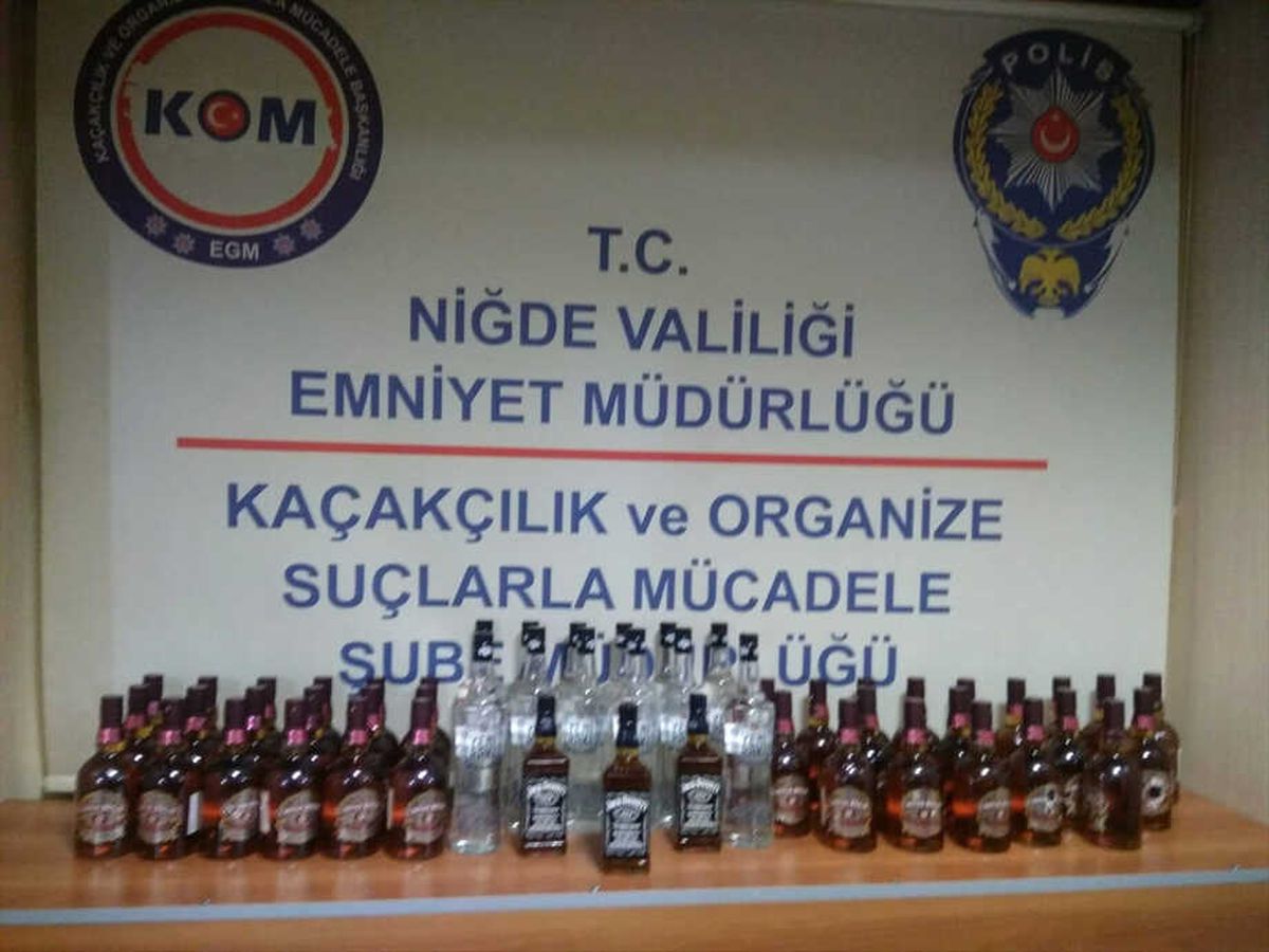 Niğde\'de Kaçak İçki Operasyonu