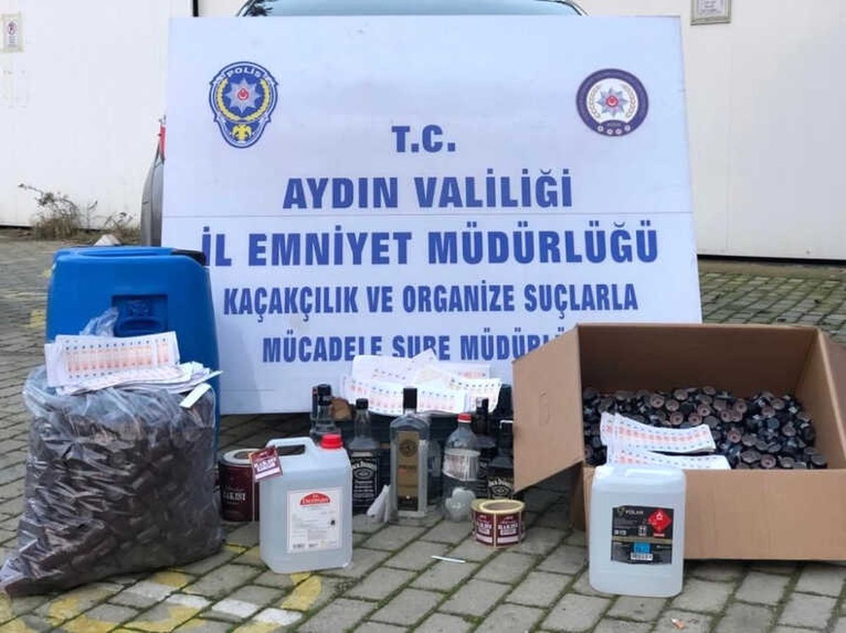 Söke ve Germencik\'te Kaçak İçki Operasyonu
