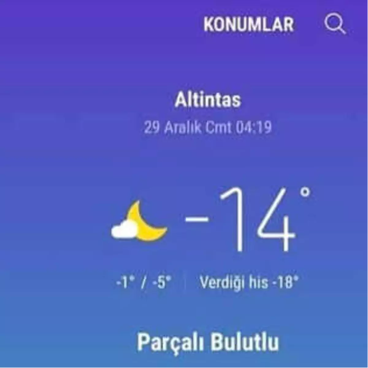 Altıntaş Tarihinde İlk Kez Eksi 14