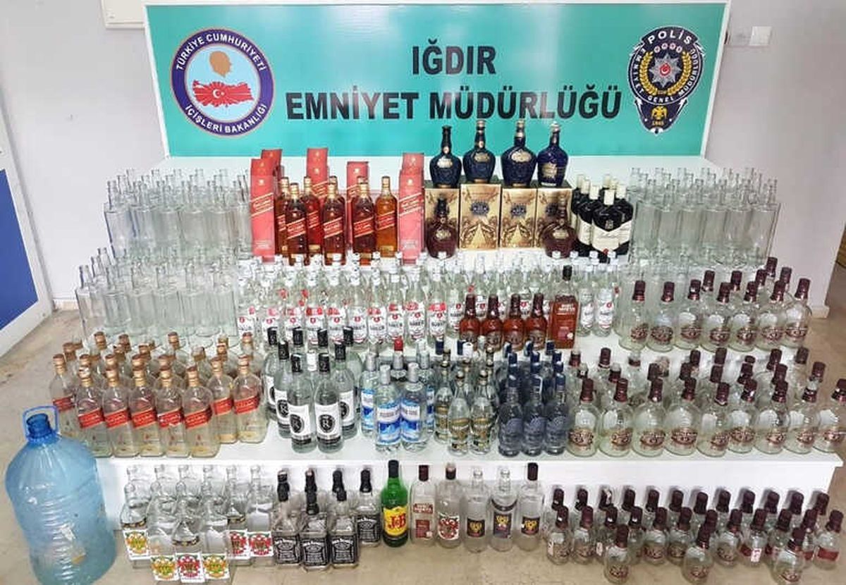 Iğdır\'da Kaçak İçki Operasyonu