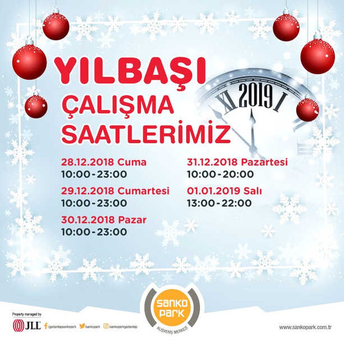 Sanko Park\'ta Yılbaşı Etkinliği