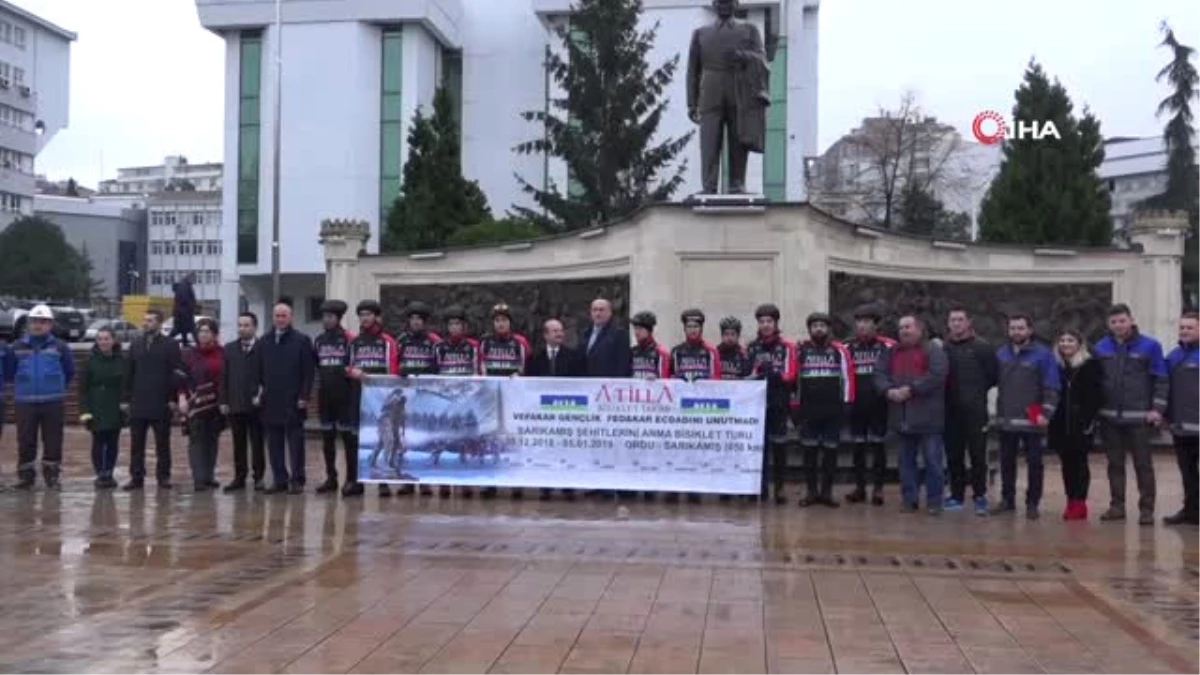 4. Sarıkamış Şehitlerini Anma Bisiklet Turu\'nda Bisikletçiler Trabzon\'a Ulaştı