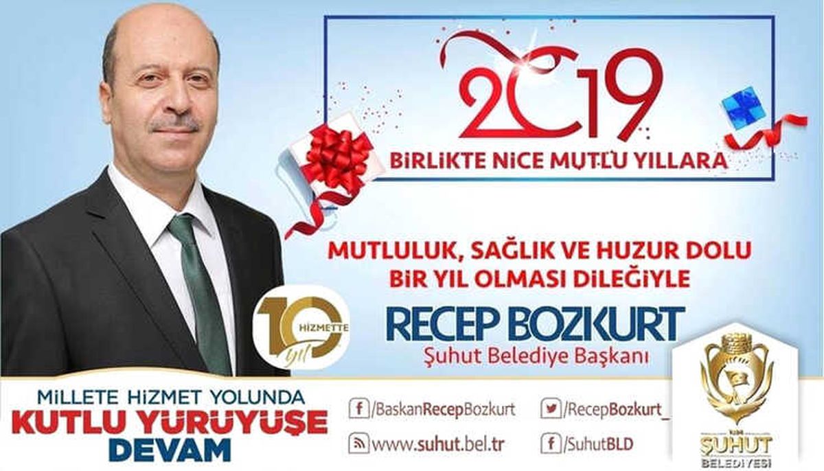 Başkan Recep Bozkurt\'tan Yeni Yıl Mesajı