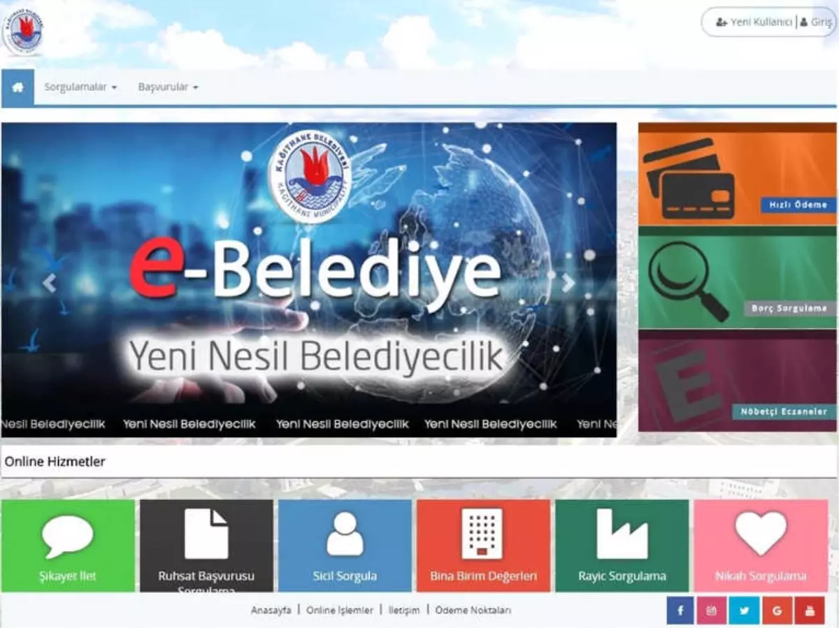 Kağıthane Belediyesi 7 Gün 24 Saat Açık