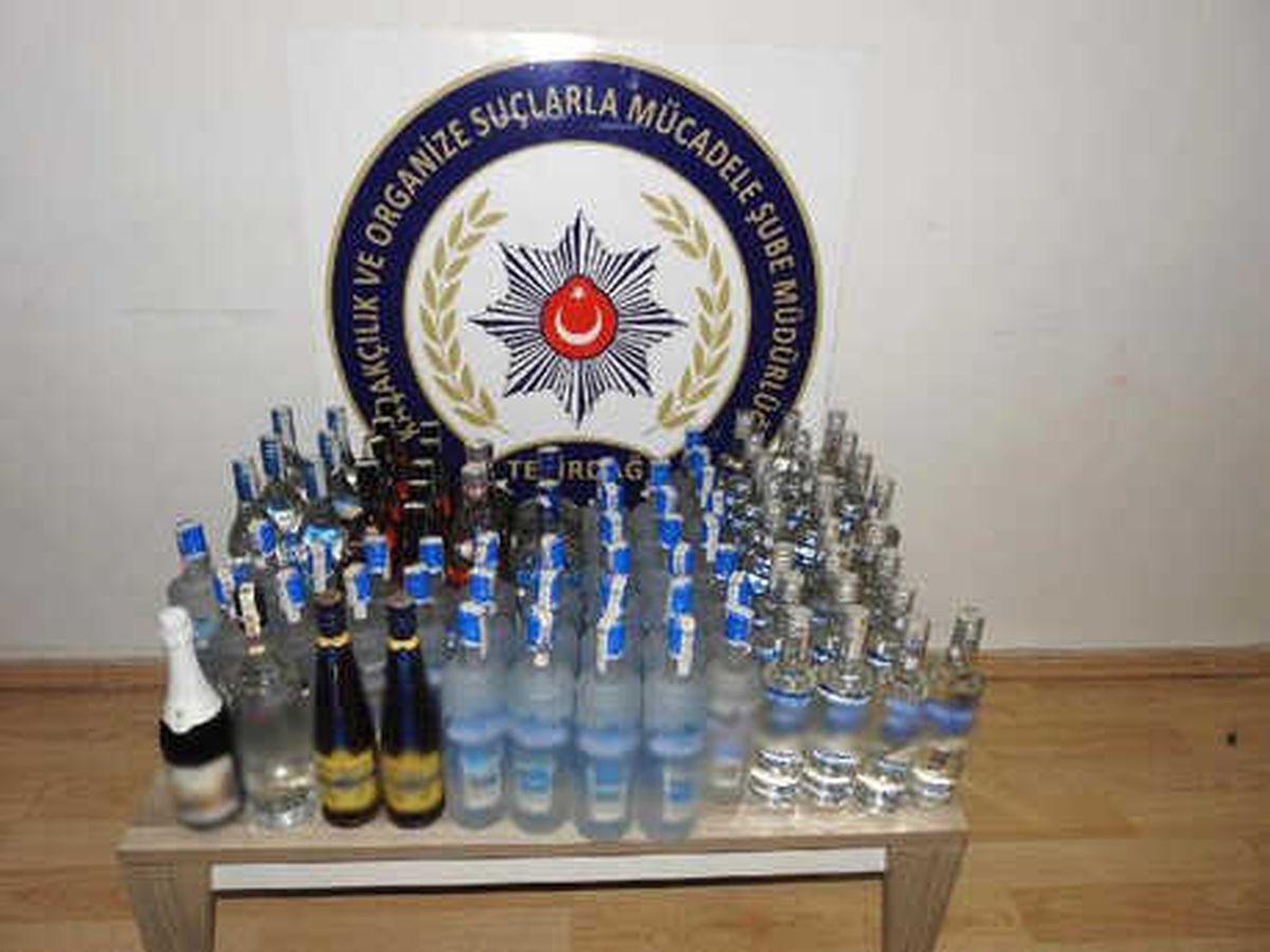 Tekirdağ\'da 85 Şişe Kaçak İçki Ele Geçirildi