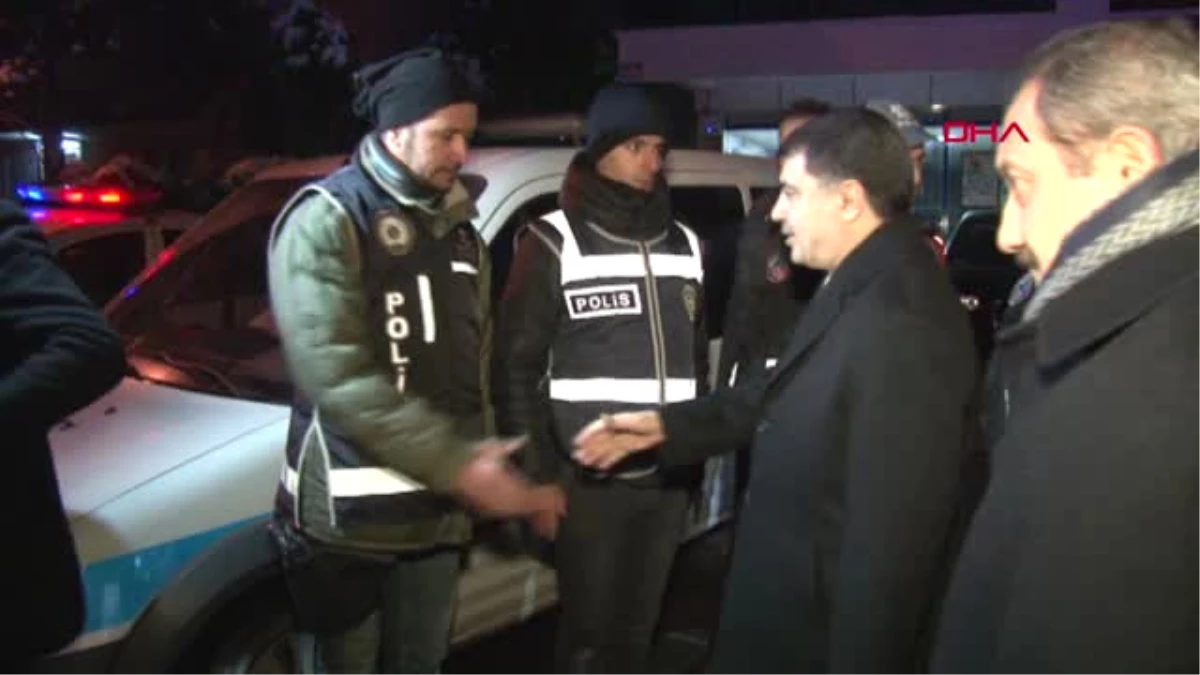 Ankara Valisi Şahin\'den Görev Başındaki Polislere Yılbaşı Ziyareti