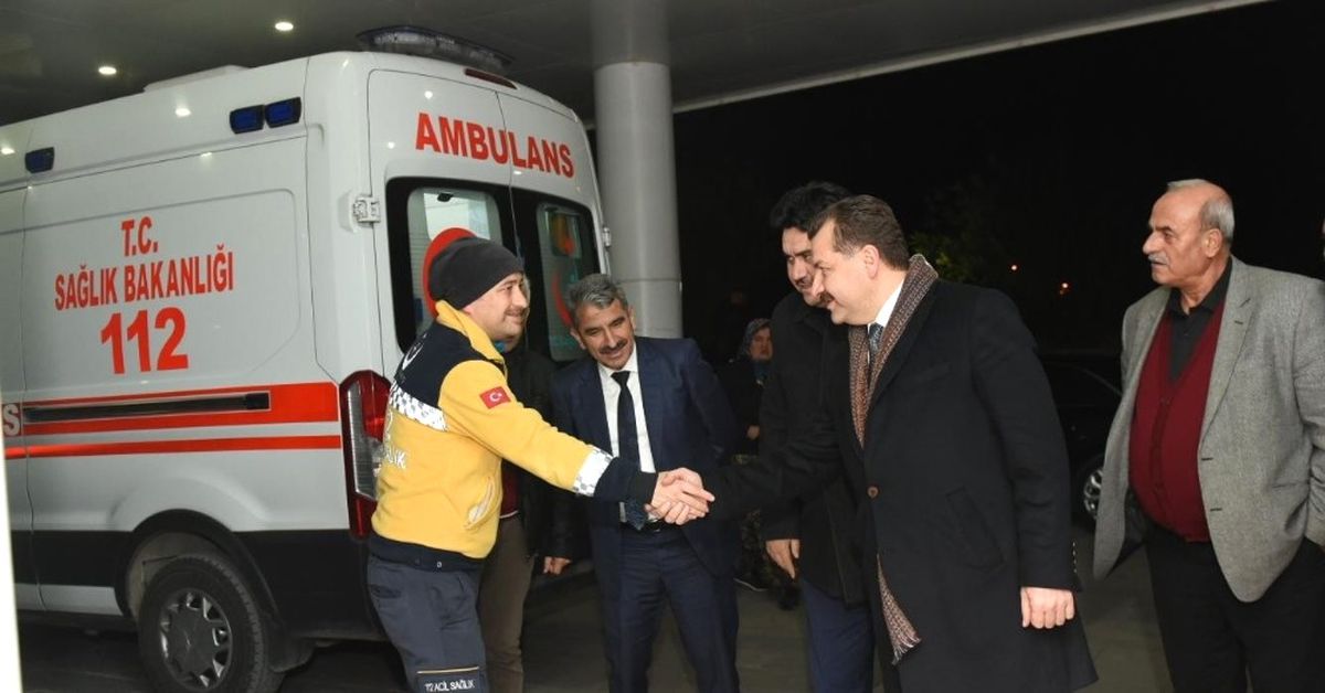 Başkan Yılmaz\'dan Görev Yapan Personele Ziyaret