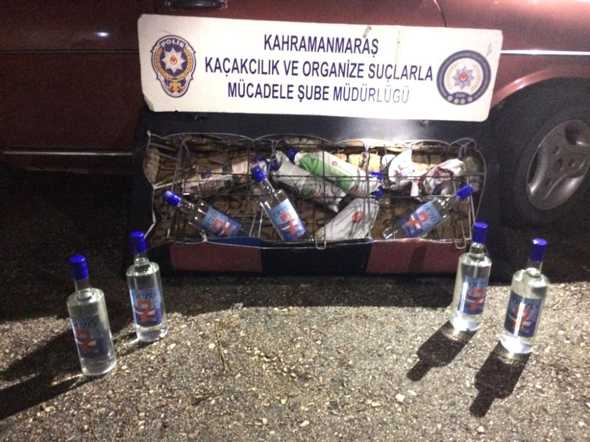 Kahramanmaraş ve Elbistan\'da Kaçak İçki Operasyonu