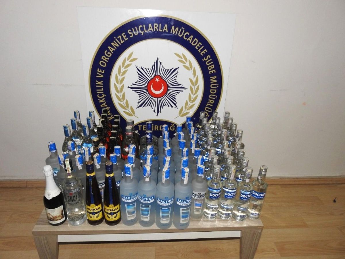 Tekirdağ\'da Yılbaşı Gecesi Kaçak İçki Operasyonu