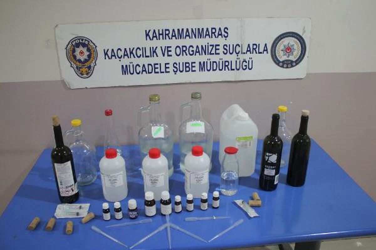 Kahramanmaraş\'ta Sahte İçki Operasyonu